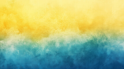 Obraz premium Bright Sunrise Over Calm Waters Abstract Yellow to Blue Gradient