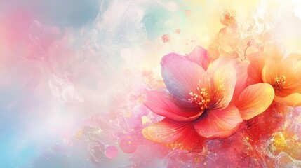 Obraz premium Celebrate a special day with a unique background card featuring captivating graphics.