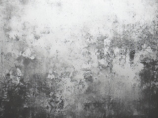 Fototapeta premium Gray grunge texture with a distressed, weathered overlay on a transparent background