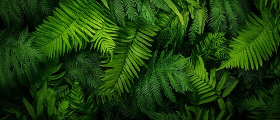  A close-up of numerous green plants with an abundance of leaves, both atop and below