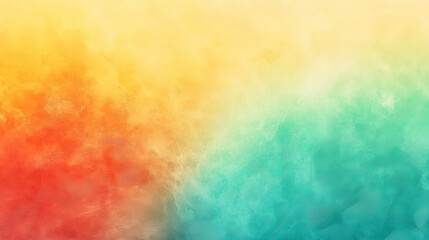 Obraz premium Soft Pastel Gradient With Orange Yellow And Teal Painted Texture
