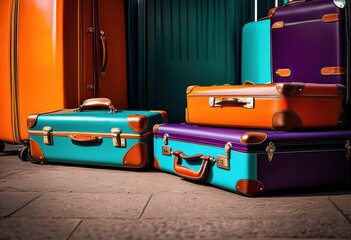 colorful luggage travel protection documents showcasing vibrant design practicality travelers, bags, cases, accessories, suitcase, organization, baggage