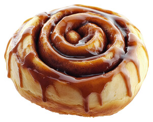 Fototapeta premium PNG Fluffy Cinnamon bun cinnamon dessert delicious.
