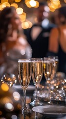 Elegant Golden and Silver Themed New Year’s Party Celebration
