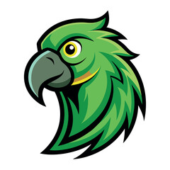 Cockatoo bird logo Parrot Mascot illustration blue macaw bird Character Design