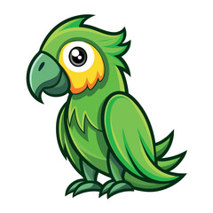 Cockatoo bird logo Parrot Mascot illustration blue macaw bird Character Design