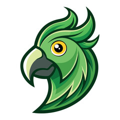 Cockatoo bird logo Parrot Mascot illustration blue macaw bird Character Design
