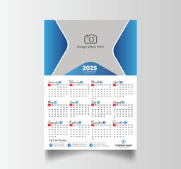 Modern 2025 Simple Calendar Planner Design