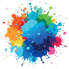 Colorful watercolor splash background vector