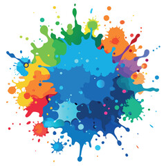 Colorful watercolor splash background vector