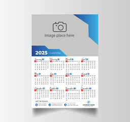 Modern 2025 Simple Calendar Planner Design