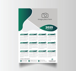 Modern 2025 Simple Calendar Planner Design