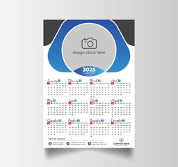 2025 calendar template