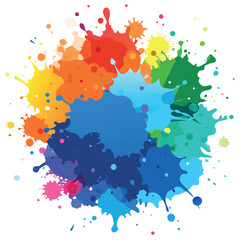 Colorful watercolor splash background vector