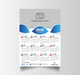 Modern 2025 Simple Calendar Planner Design