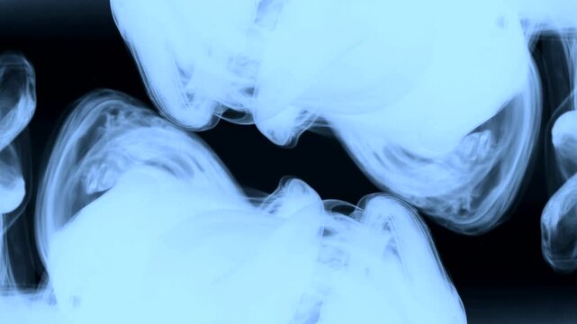 Colorful cosmic acid psychedelic blue abstract background ink splat swirl wave morphing Intro overlay vj template mist flow tv presentation advertisement