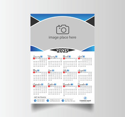 Modern 2025 Simple Calendar Planner Design