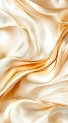 Obraz premium Close-up of white fabric with gold stripes on top and bottom