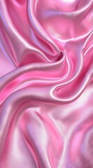 Fototapeta premium A pink fabric with waves on both sides