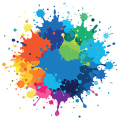 Colorful watercolor splash background vector