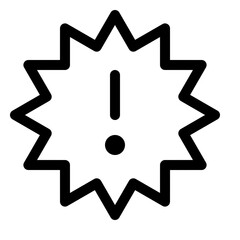 exclamation starburst symbol