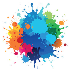 Colorful watercolor splash background vector