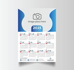 Modern 2025 Simple Calendar Planner Design