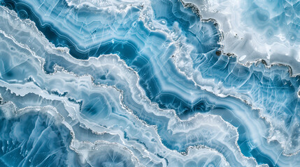 Obraz premium Elegant blue marble texture showcasing fluid patterns with intricate details and depth