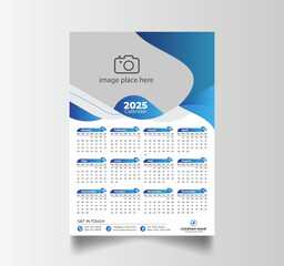 Modern 2025 Simple Calendar Planner Design