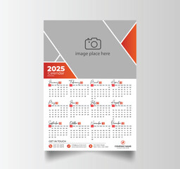 Modern 2025 Simple Calendar Planner Design
