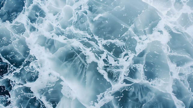 Serene marble texture background showcasing gentle waves in cool blue tones with soft veining