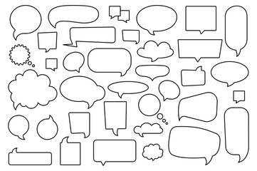 Black and white speech bubble_04