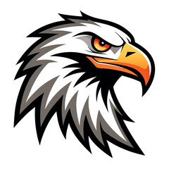 Dynamic vector illustration of an eagle's head