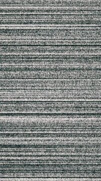 No signal on TV. Glitch noise effect old television. Antenna damage, cable defect. Vertical background