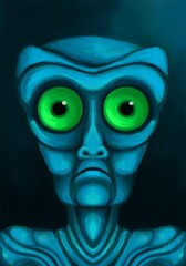 Alien creature, sketch - digital painting © neurostructure
