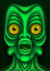 Alien creature, sketch - digital painting © neurostructure