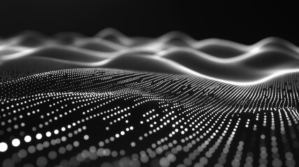 Abstract Waves of Light Dots