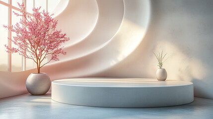 Minimalist product podium