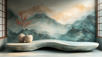 Minimalist product podium