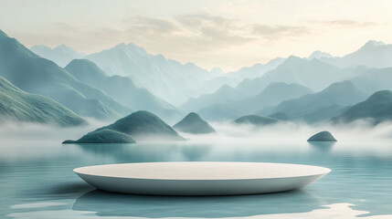 Minimalist product podium