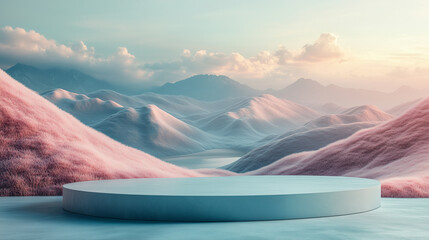 Minimalist product podium