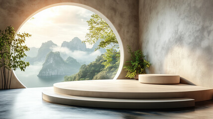 Minimalist product podium