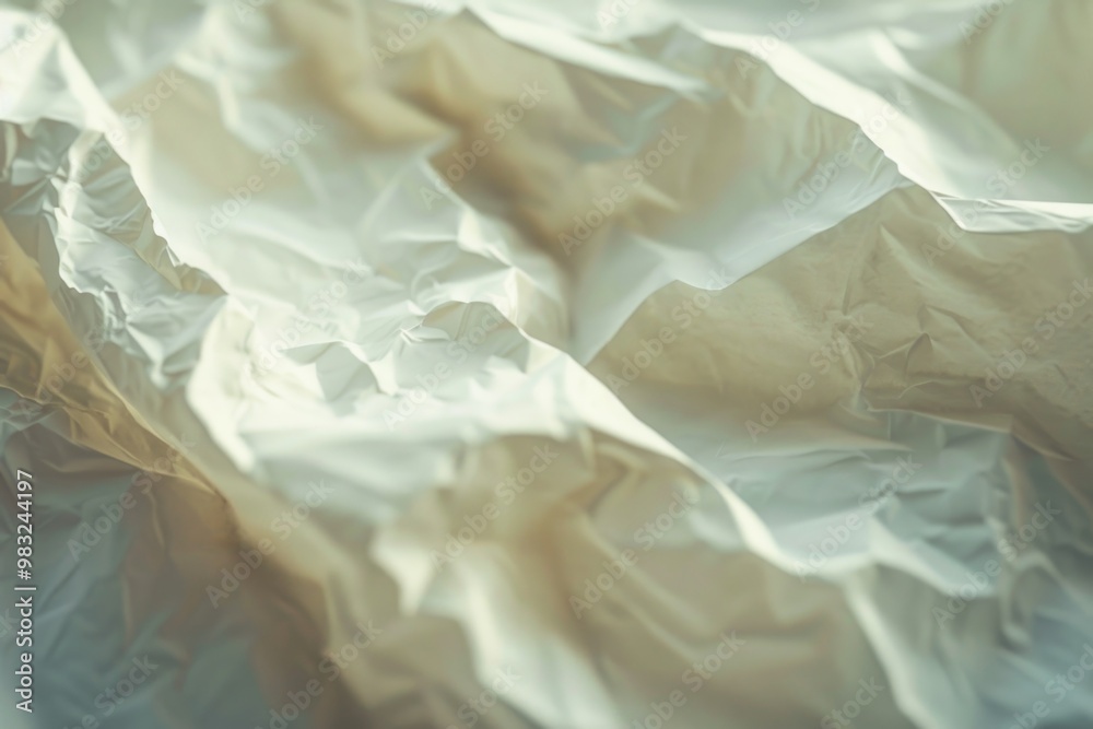 Poster a close-up shot of a blank white sheet of paper, ideal for adding text or illustrations