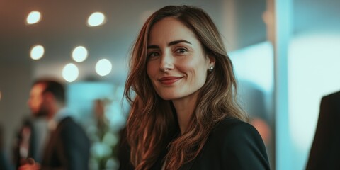 Fototapeta premium Professional Woman in Suit at Event