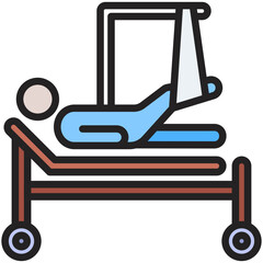 Broken Leg Icon