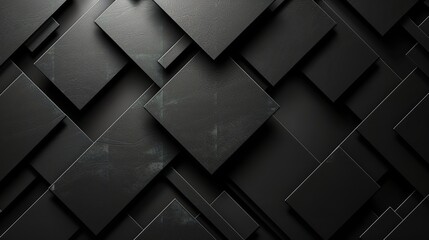 Fototapeta premium Black polygonal background.,.