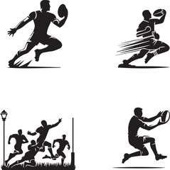 rugby seven silhouette