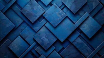 Obraz premium Abstract Blue Geometric Pattern