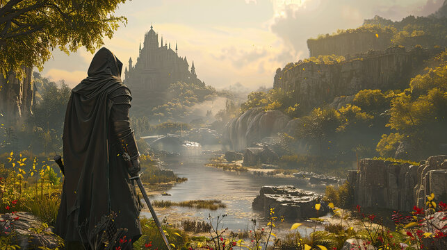 Illustration of a game character.