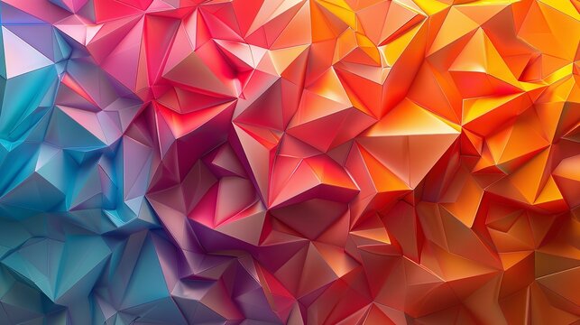 Abstract geometric background with vibrant polygons